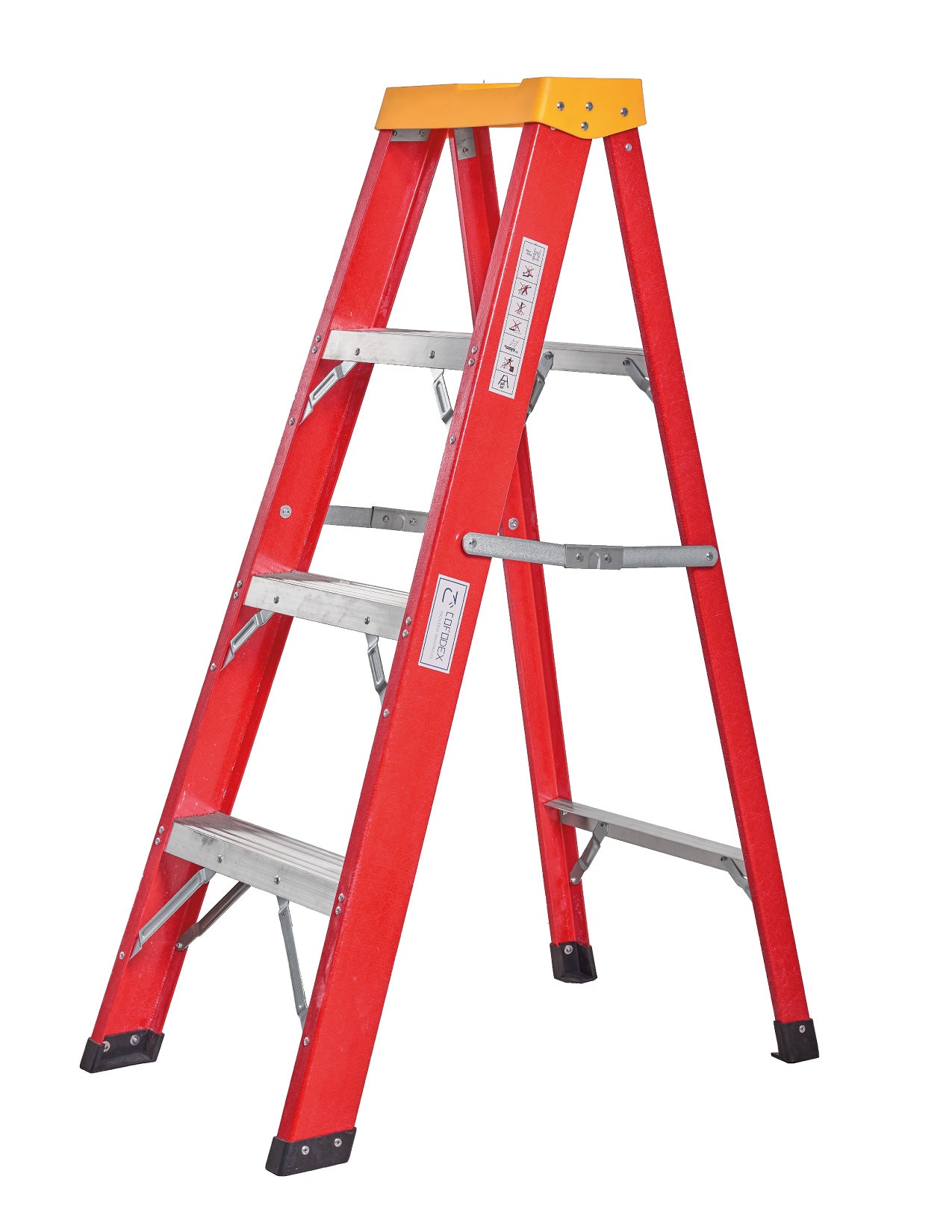 ESCALERA EN FIBRA DE VIDRIO 4 PASOS - 3 PELDAÑOS