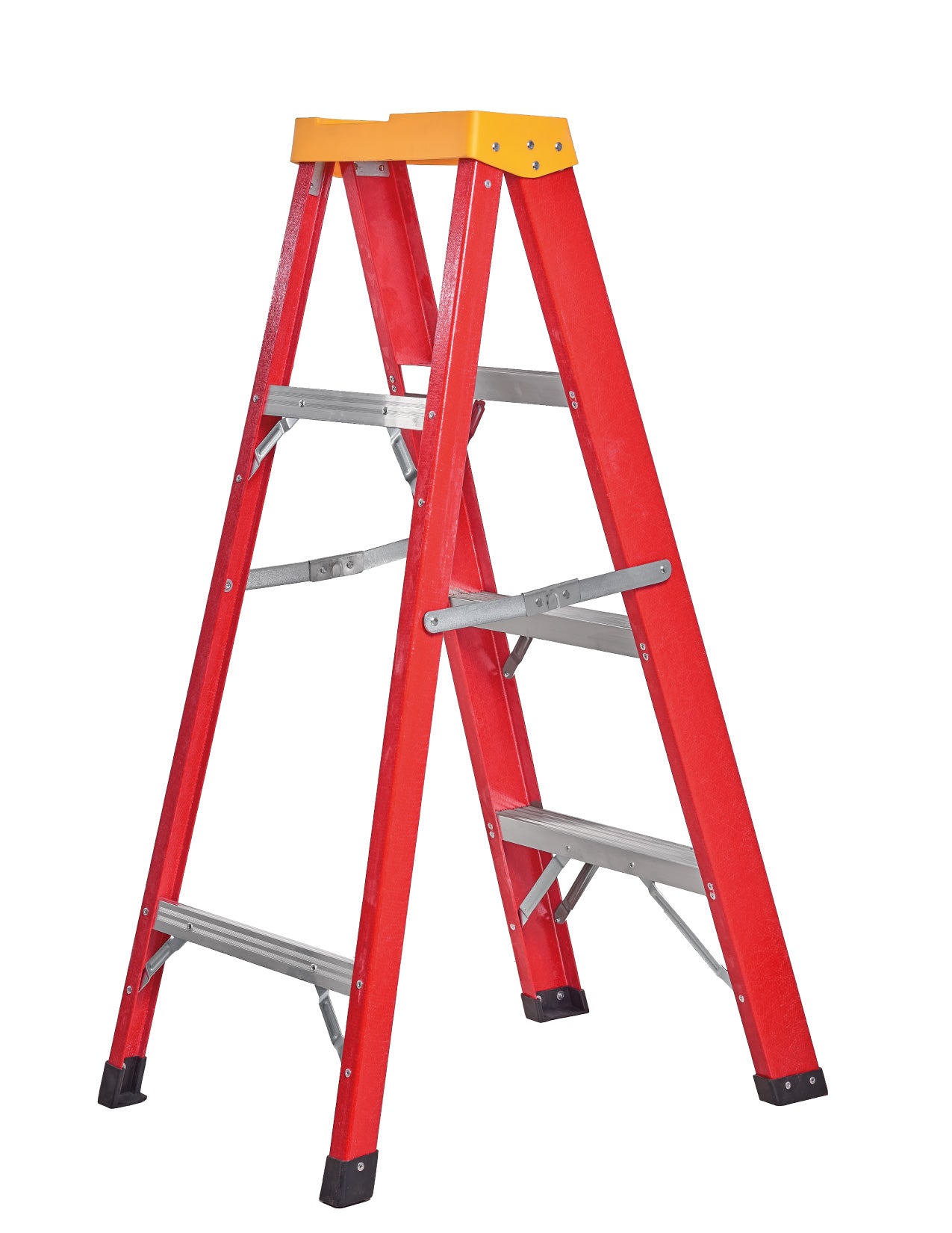 ESCALERA EN FIBRA DE VIDRIO 4 PASOS - 3 PELDAÑOS