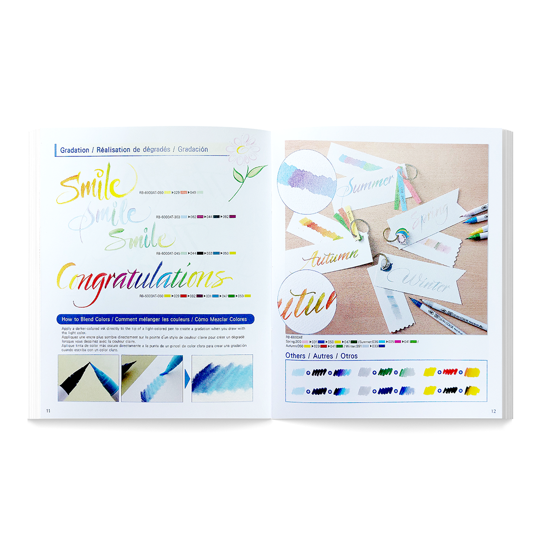 LIBRO GUÍA DE CALIGRAFÍA LETRAS CON PINCEL