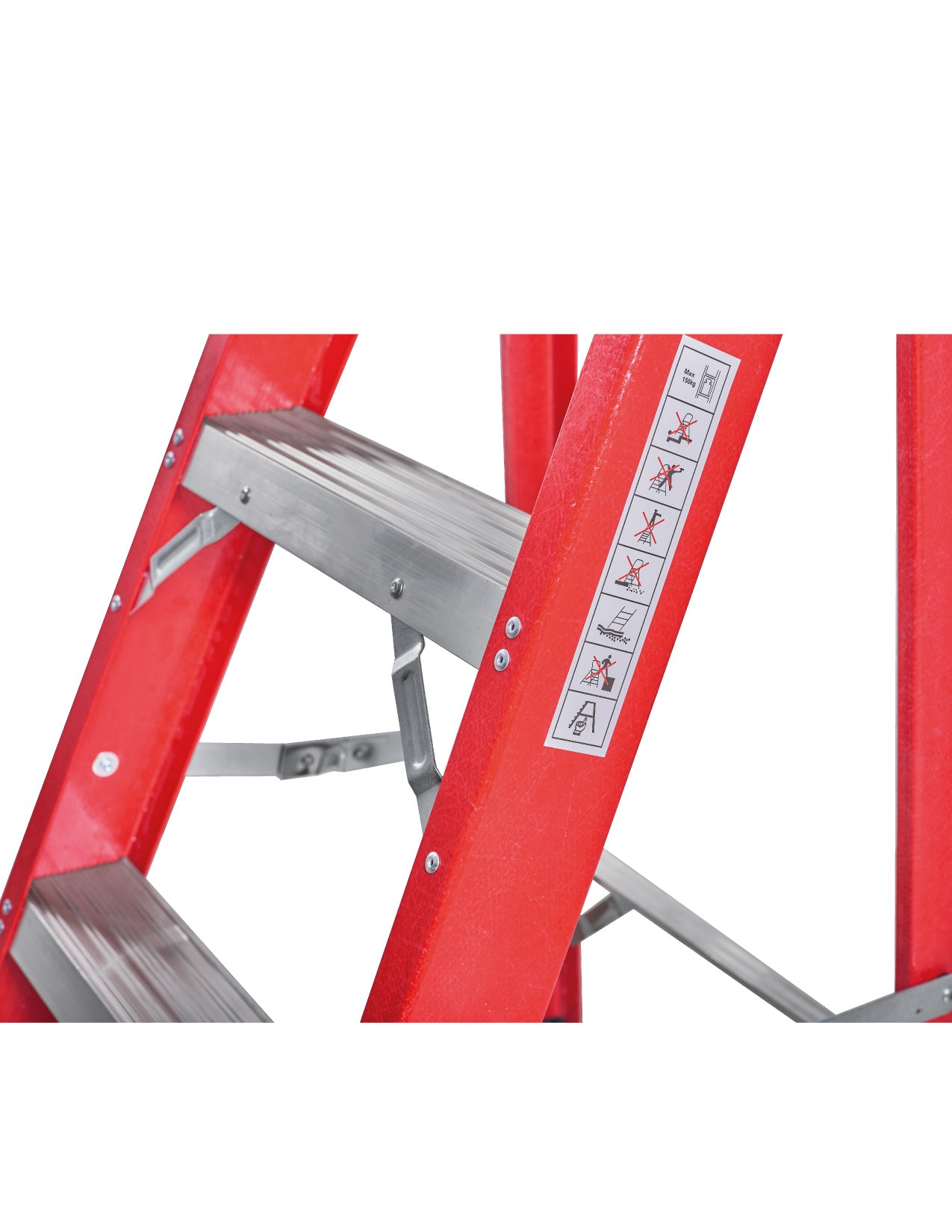 ESCALERA EN FIBRA DE VIDRIO 4 PASOS - 3 PELDAÑOS