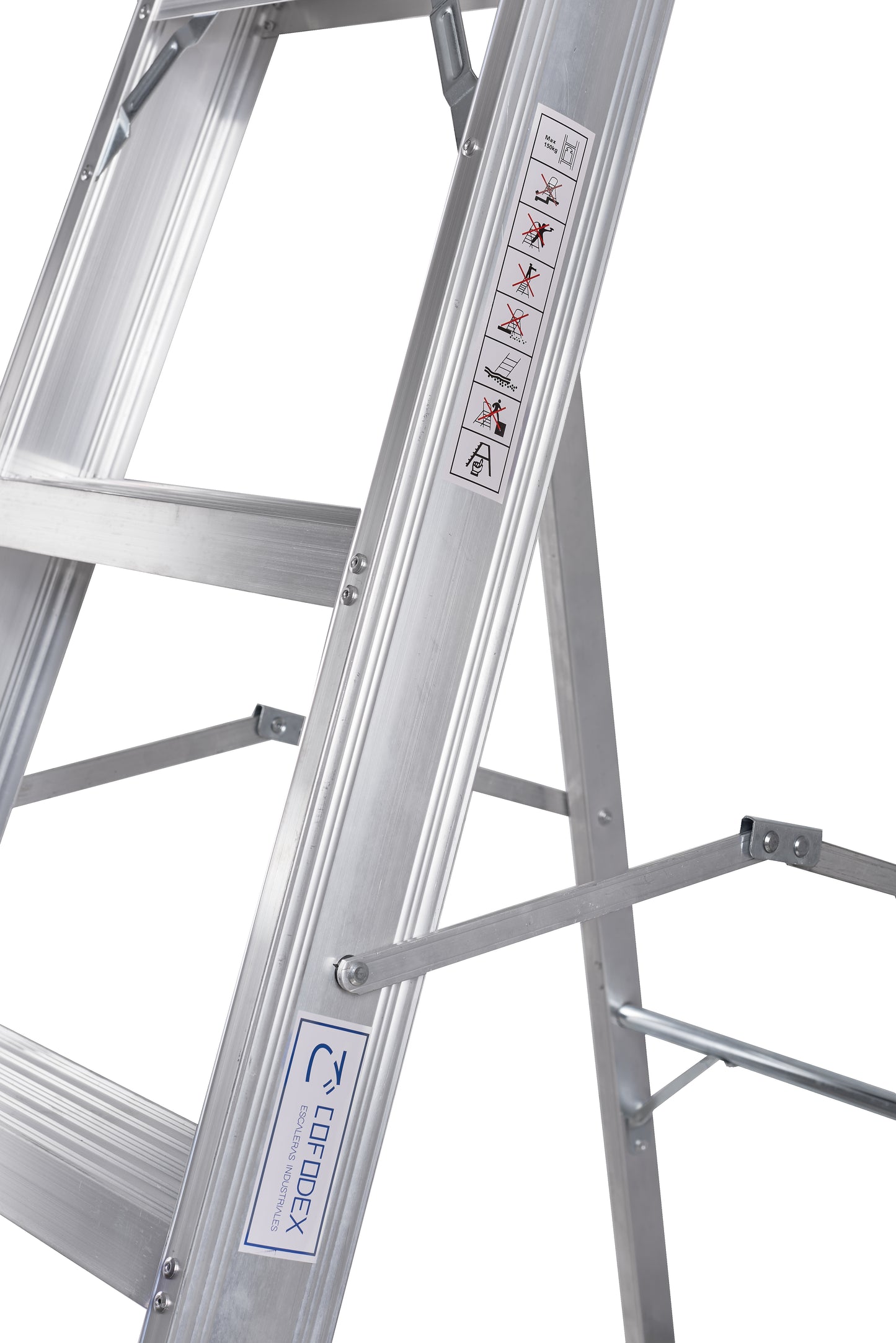 ESCALERA EN ALUMINIO 4 PASOS - 3 PELDAÑOS