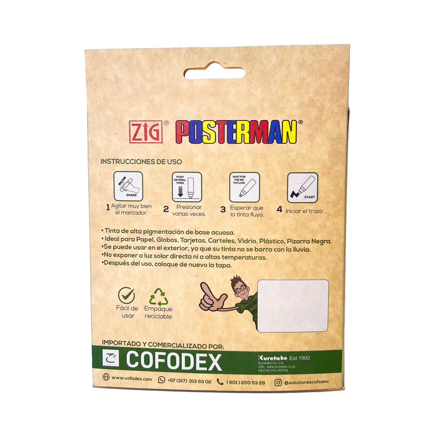 KIT MARCADORES POSTERMAN ORIGINAL PMA-20/8V