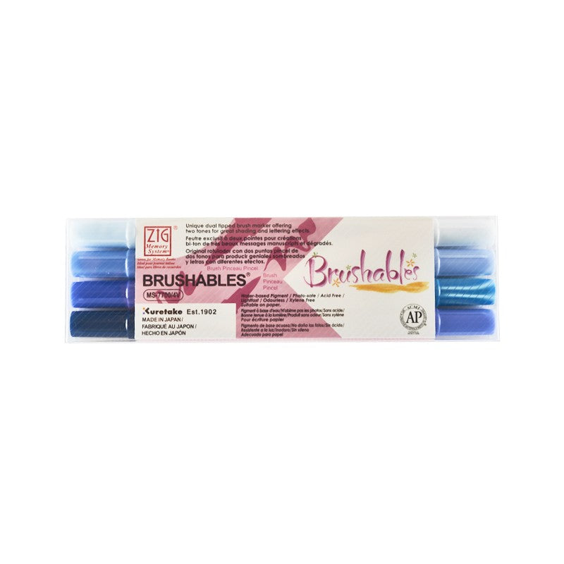 KIT DE MARCADORES BRUSHABLES X 4 UNIDADES