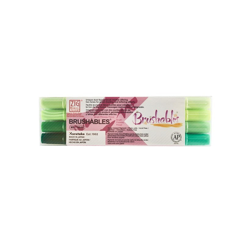 KIT DE MARCADORES BRUSHABLES X 4 UNIDADES