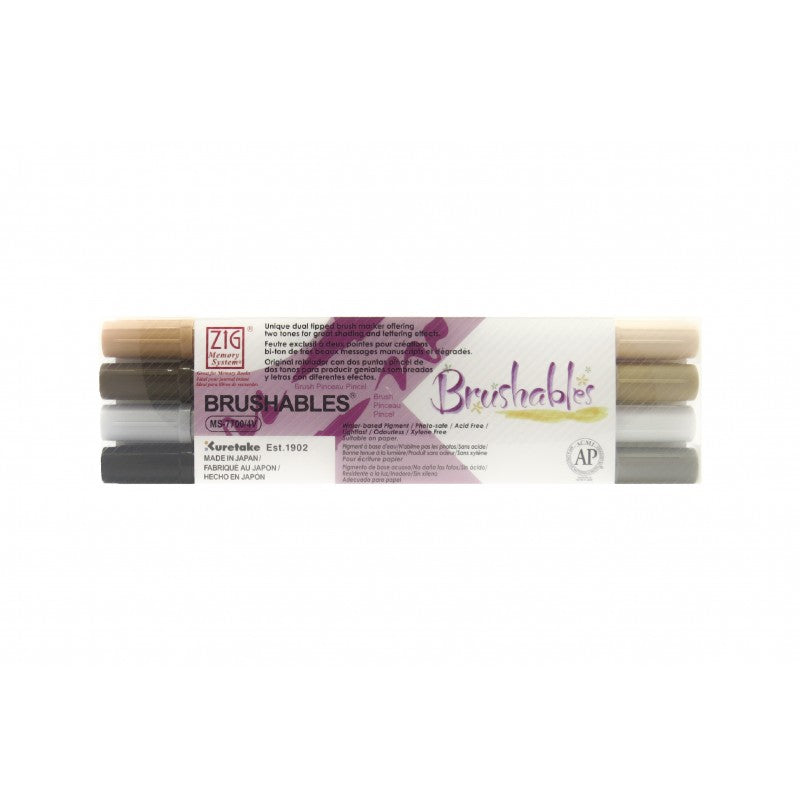 KIT DE MARCADORES BRUSHABLES X 4 UNIDADES