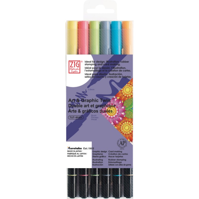 KIT DE MARCADORES GRÁFICOS X 6 UNIDADES