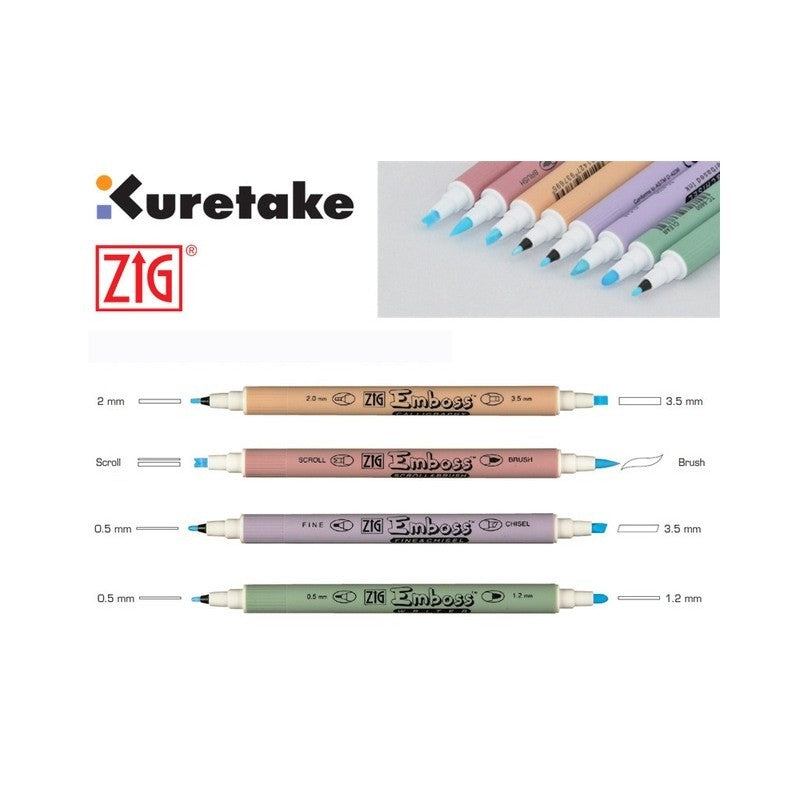 KIT MARCADORES DE PEGAMENTO CALIGRAFIA X 4 UNIDADES