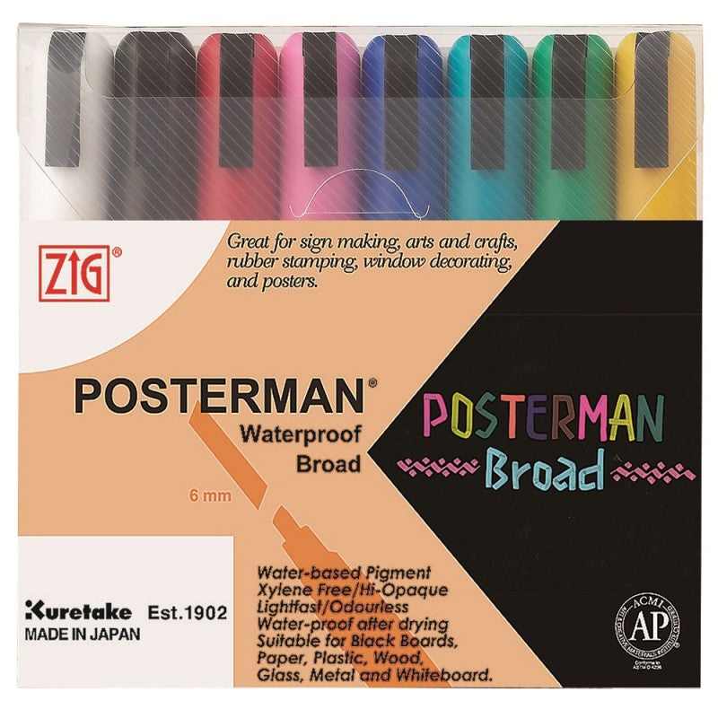 KIT MARCADORES POSTERMAN ORIGINAL PMA-50/8V