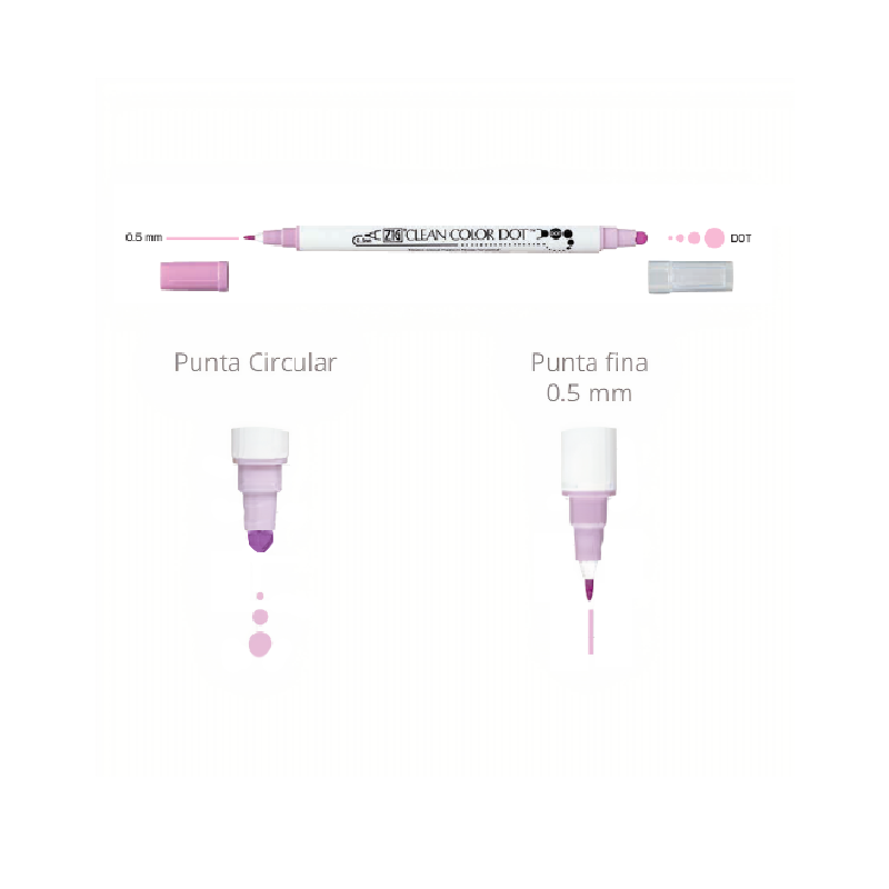 KIT DE MARCADORES PUNTILLISMO X 6 UNIDADES