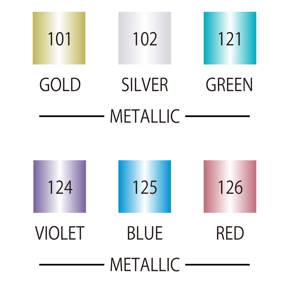 KIT DE MARCADORES PUNTILLISMO X 6 UNIDADES "METALLIC"