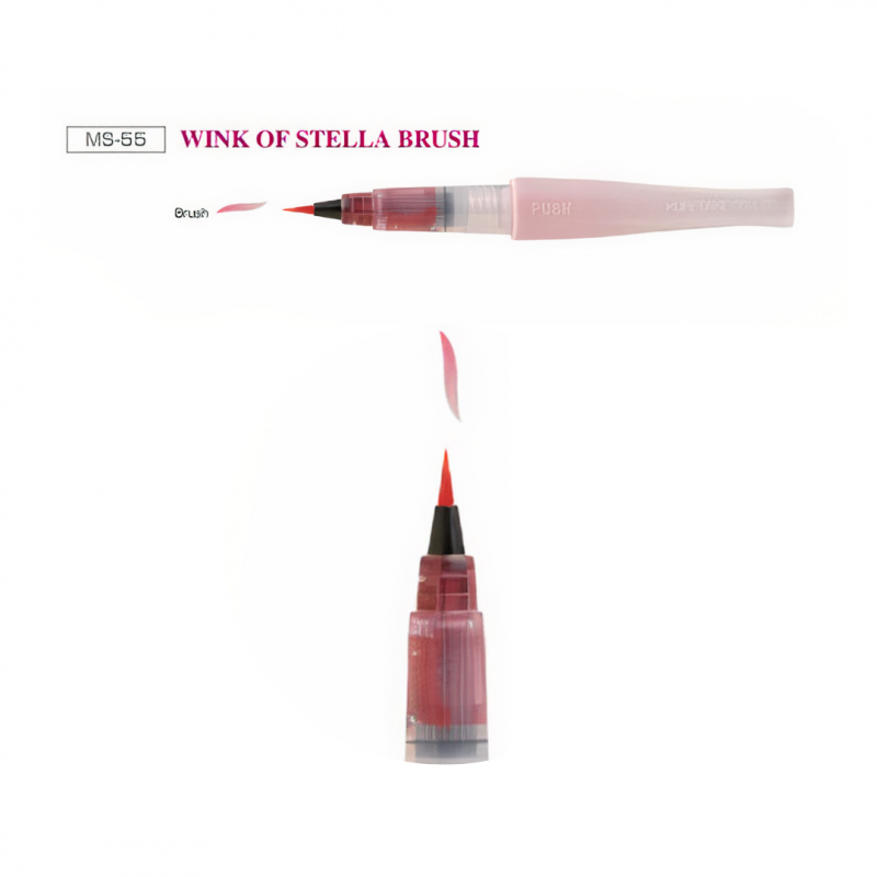 KIT MARCADORES GLITTER STELLA BRUSH X 3 UNIDADES