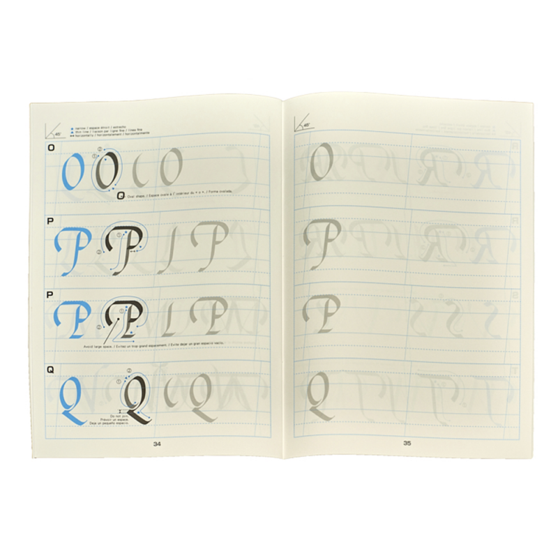 Libro de caligrafía para niños: 150 páginas en blanco para escribir /  Cuaderno de práctica de escritura para niños de 3 a 5 años / Libretas para
