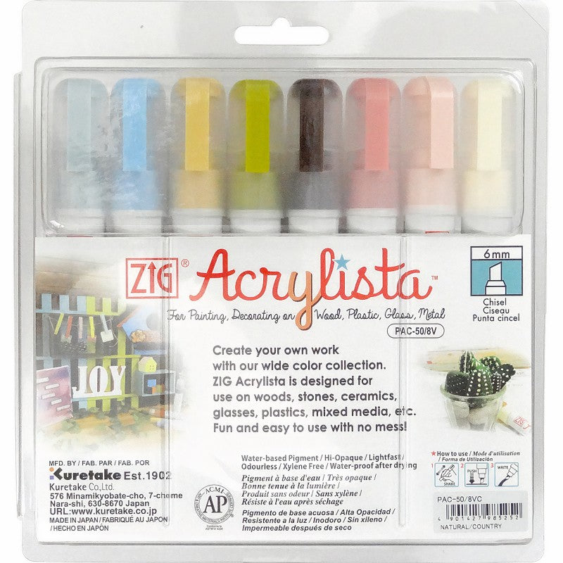 KIT DE MARCADORES ACRYLISTA X 8 UNIDADES